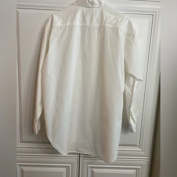 Vtg Freego Women’s Sz Medium White Long Sleeve Cotton Western Style Shirt Top - Picture 9 of 11